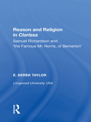 cover image of Reason and Religion in Clarissa